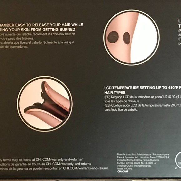 CHI Spin N Curl ceramic rotating curler, PINK - Picture 11 of 11